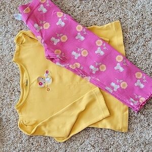 Gymboree Yellow and Pink Long Sleeve Tee